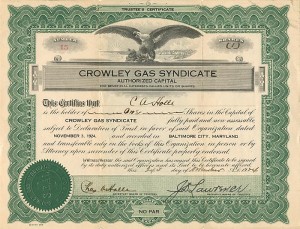Crowley Gas Syndicate